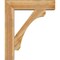 Ekena Millwork Legacy Block Rough Sawn Bracket w/ Offset Brace, Western Red Cedar, 8"W x 32"D x 38"H BKT0806X32X38LEC05RWR - alternate 2